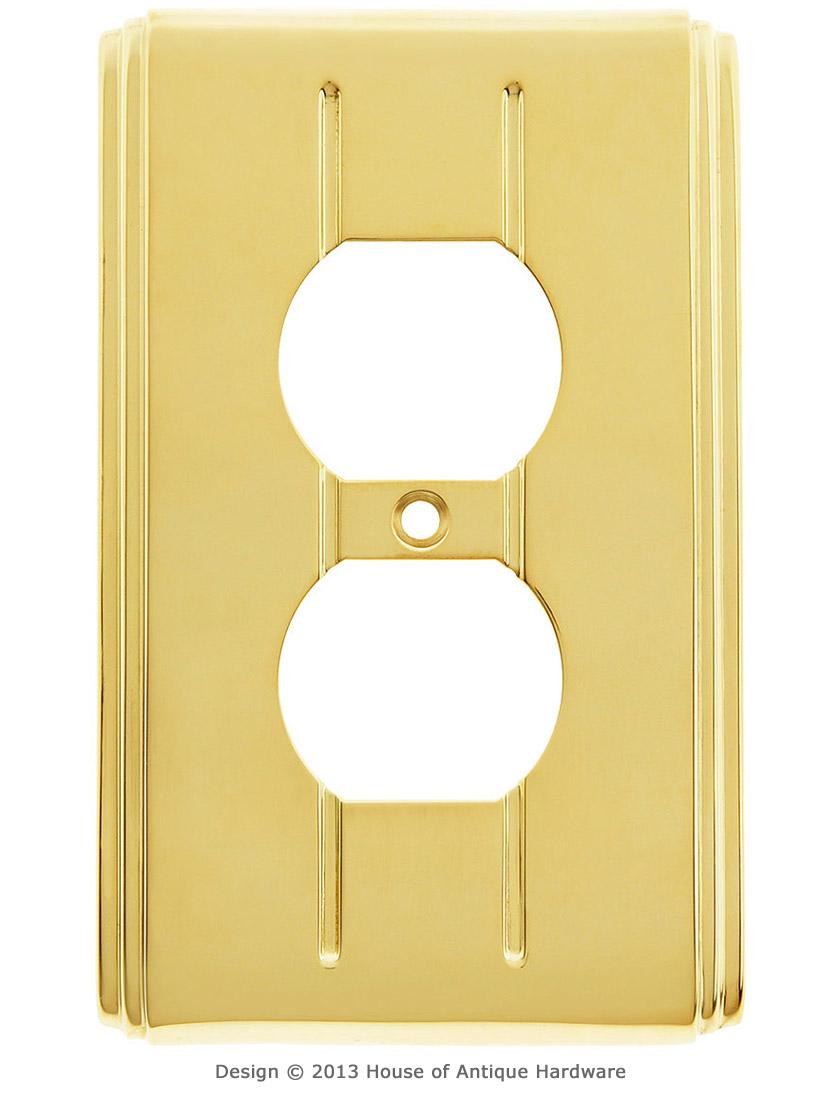 Streamline Deco Duplex Outlet Cover - Single Gang | House of